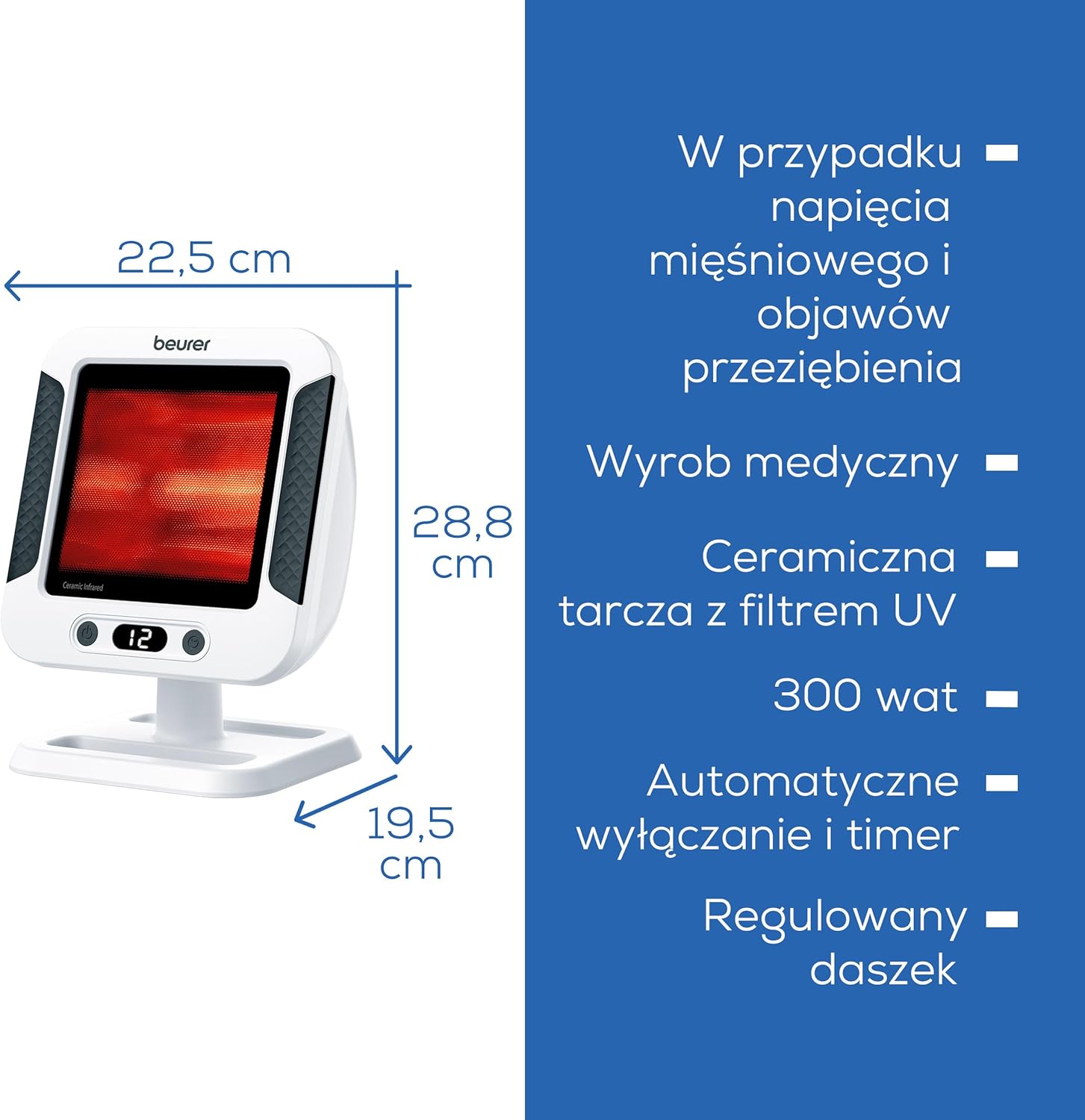Lampa na podczerwień Beurer IL 60 - obrazek 5